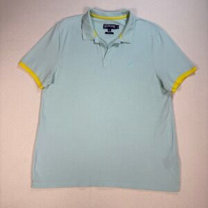 Vilebrequin Polo Men's‎ XL Light Blue Comfort Fit Cotton Turtle Embroidery Shirt
